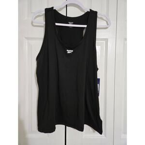 Reebok xl women's black athletic tank top new with tags